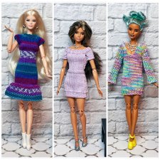 Вязаная одежда для барби