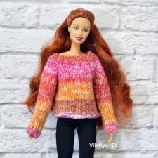 Теплые вещички для барби, свитеры и кардиган