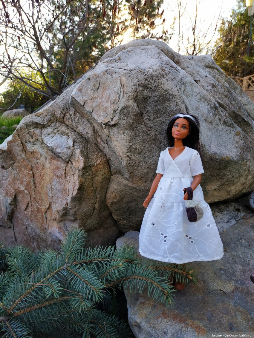 платье в стиле бохо на пышную Барби