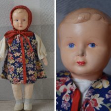 Кукла целлулоид мягконабивная ссср