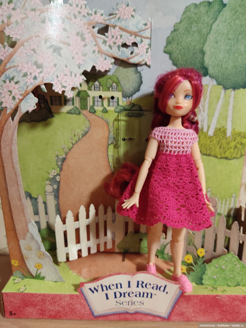 Вязанные платья для куколок-гибридов