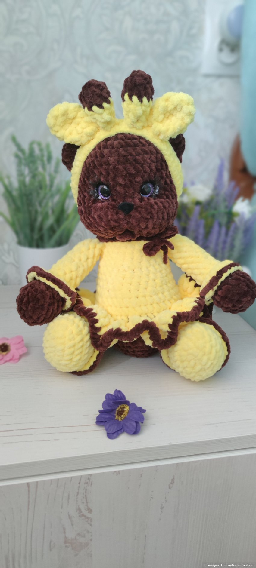 Парочка мишек — Вязаные игрушки и амигуруми: крючком (фото 5)