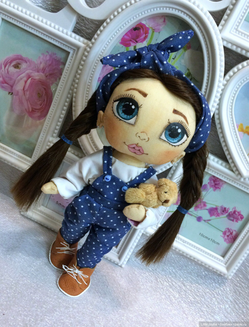 Продолжение 🤗Мои текстильки с рисованным личиком