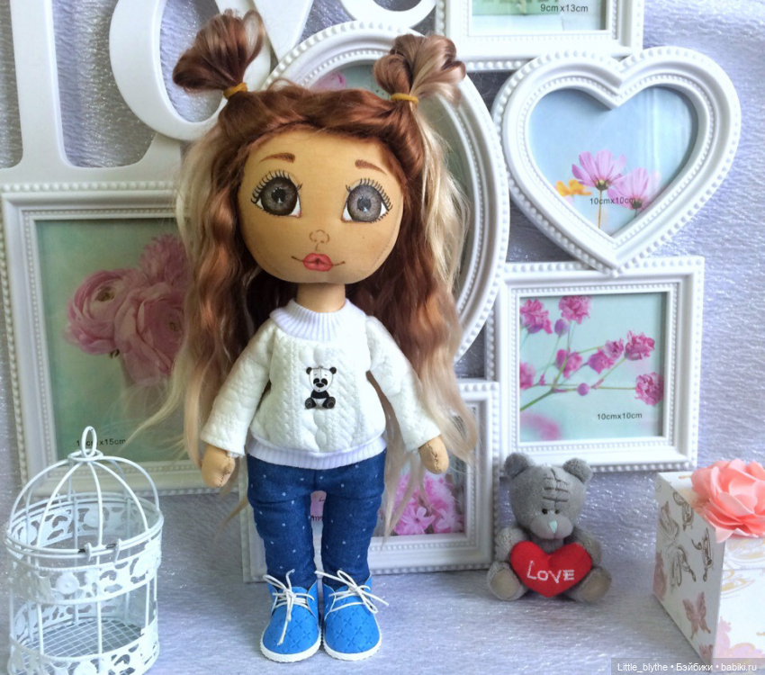 Продолжение 🤗Мои текстильки с рисованным личиком (фото 8)