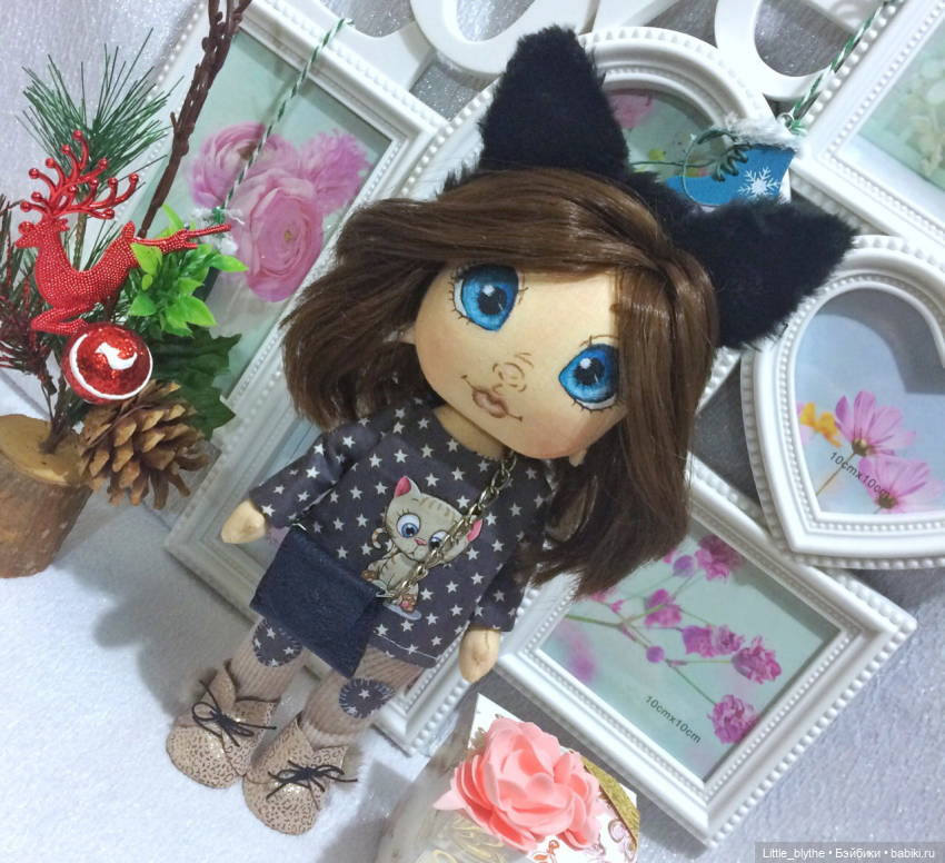 Продолжение 🤗Мои текстильки с рисованным личиком