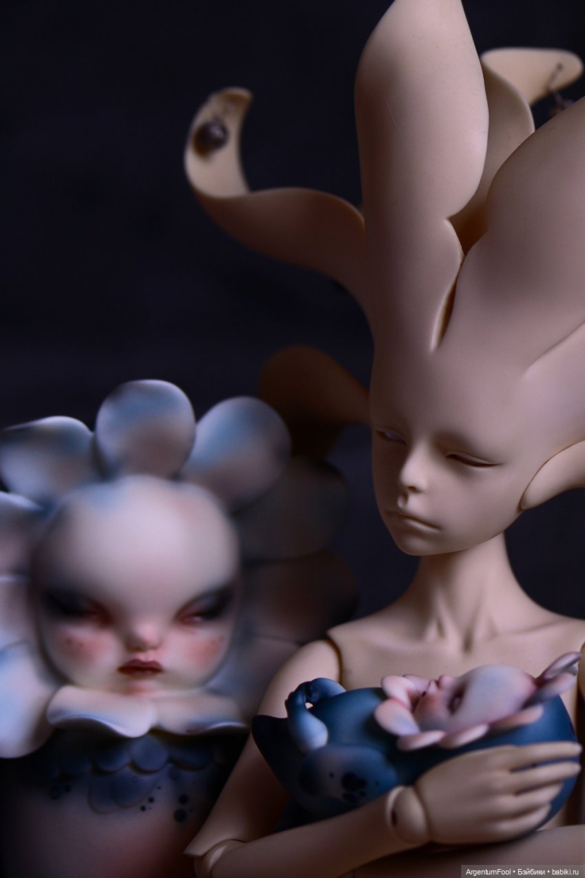 Черноглазые птицы и цветок (фото 7)