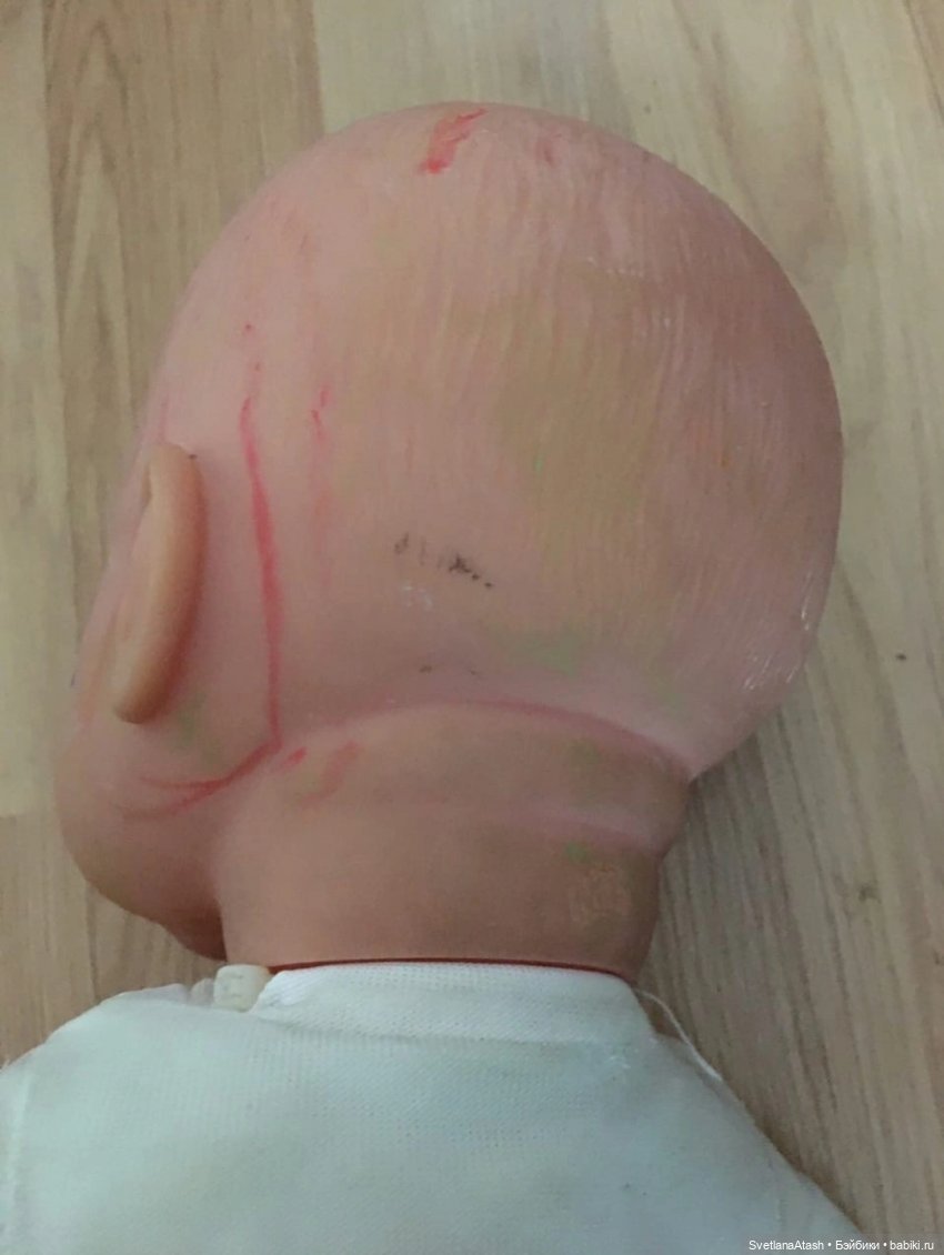 Спасение малыша — Реставрация и преображение кукол: ремонт (фото 3)