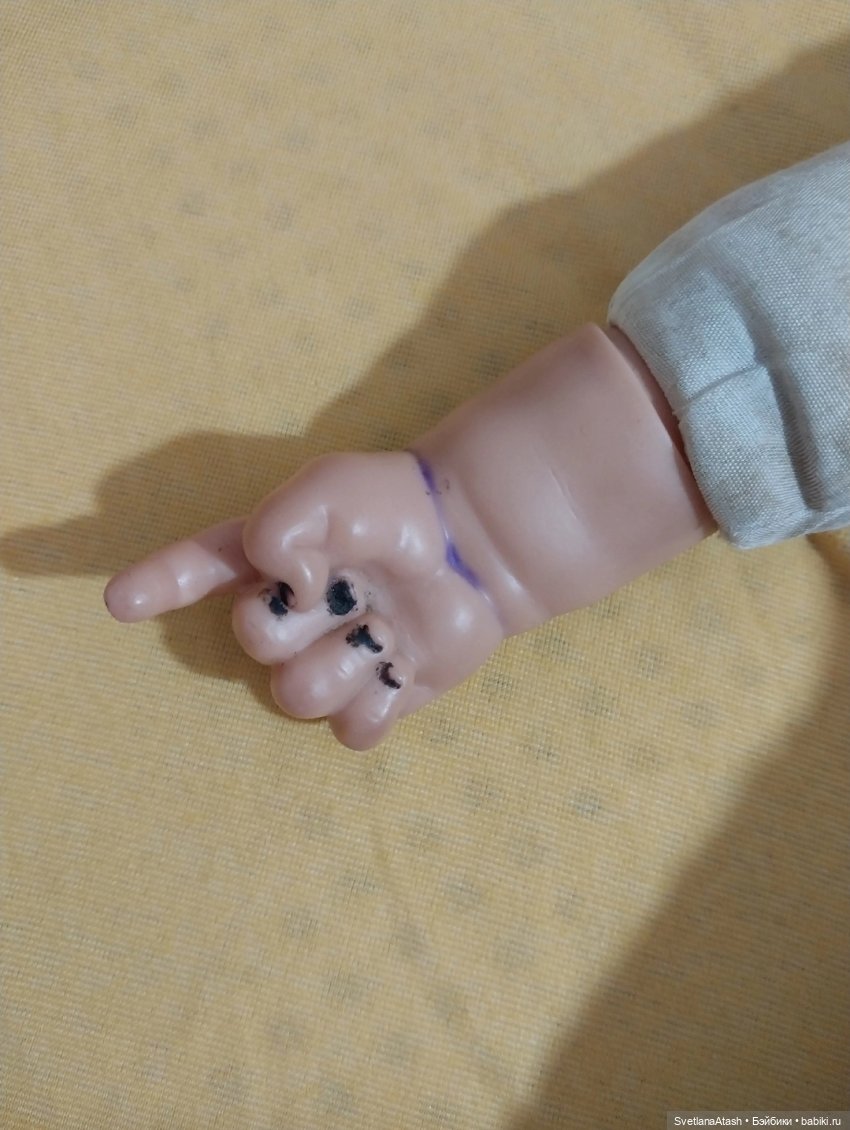 Ремонт мягконабивного пупса (плюс выкройка тела) (фото 6)