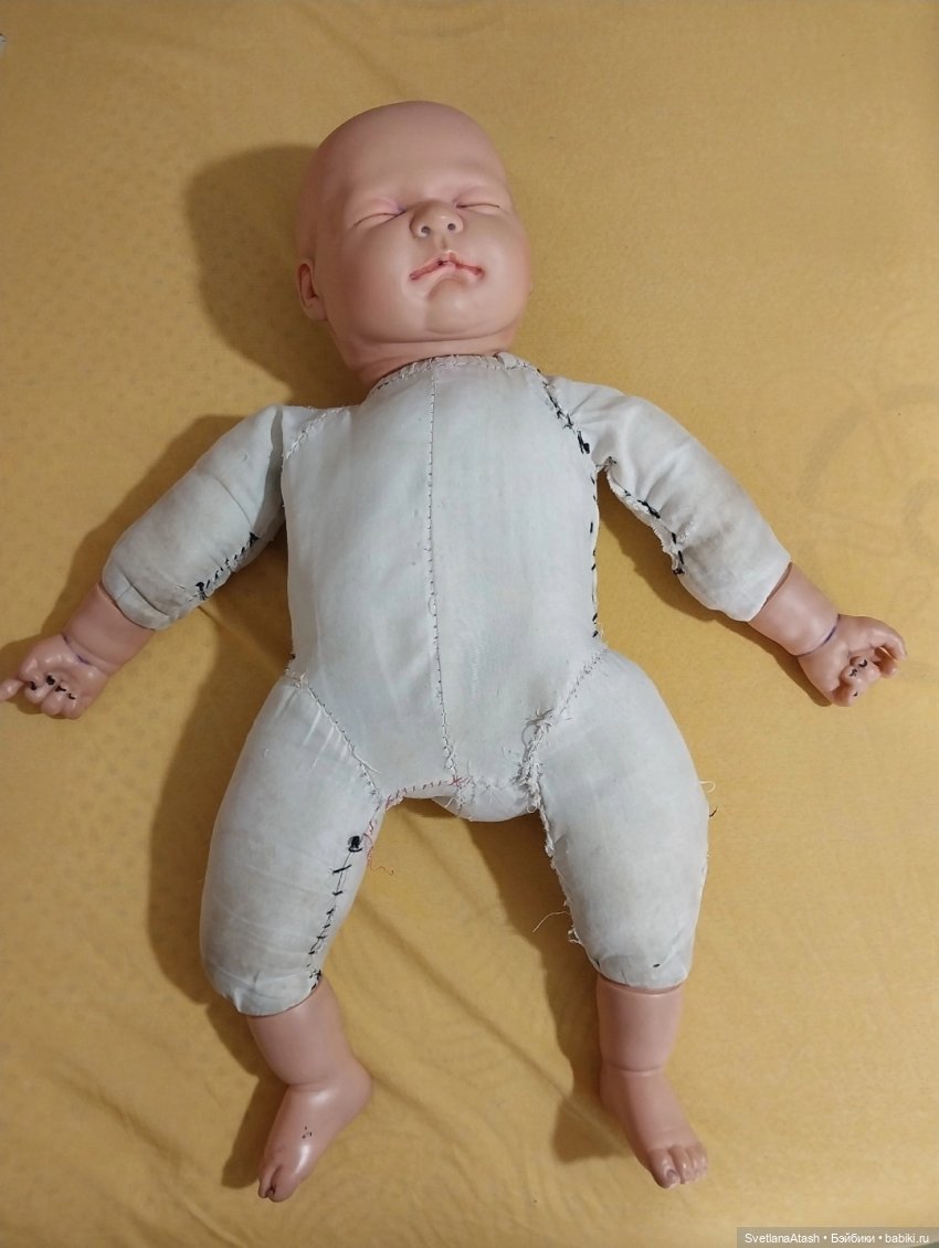 Ремонт мягконабивного пупса (плюс выкройка тела)