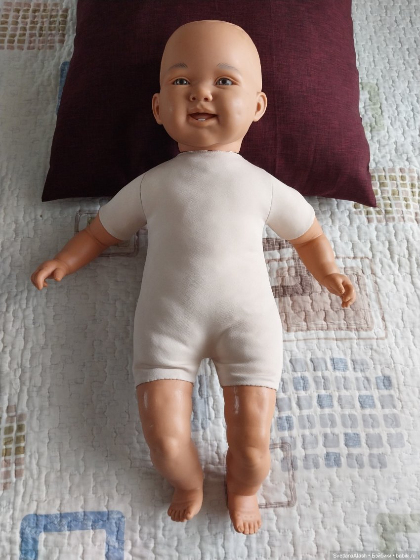 Ремонт мягконабивного пупса - выкройка тела куклы (фото 6)
