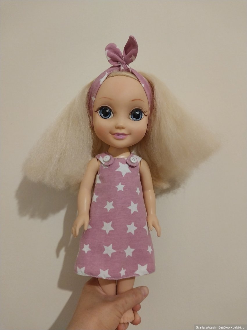 Космы нечёсанные, с которыми я справилась (необычный инструмент, чтобы расчесать ужасно спутанные волосы куклы) (фото 10)