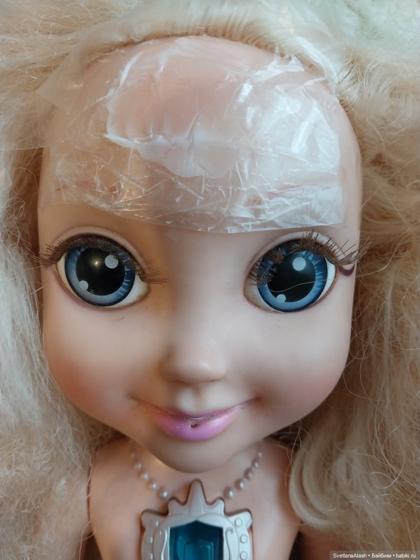 Космы нечёсанные, с которыми я справилась (необычный инструмент, чтобы расчесать ужасно спутанные волосы куклы) (фото 6)