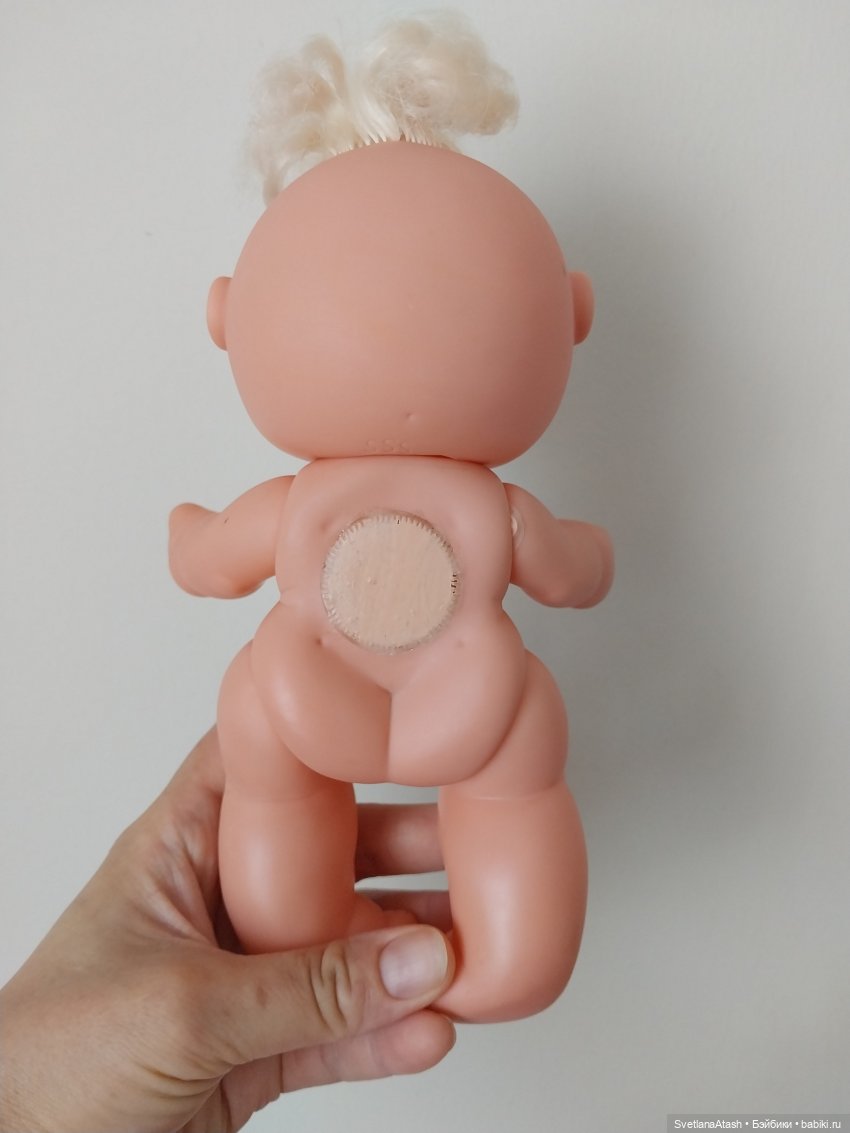 Ремонт пупсика: выведение пятен, заделка дыры от пищика (два способа) (фото 7)