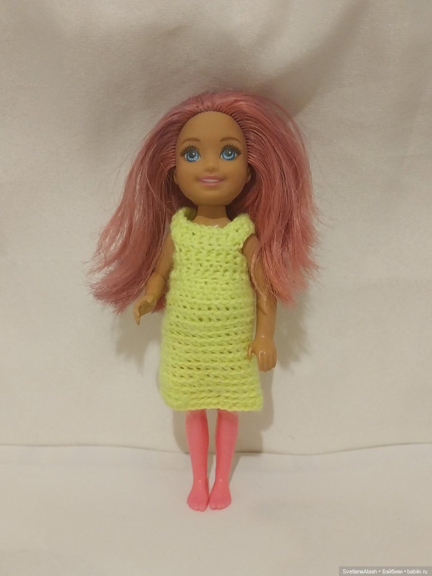 Весенние простые платьишки для маленьких кукол (с МК)