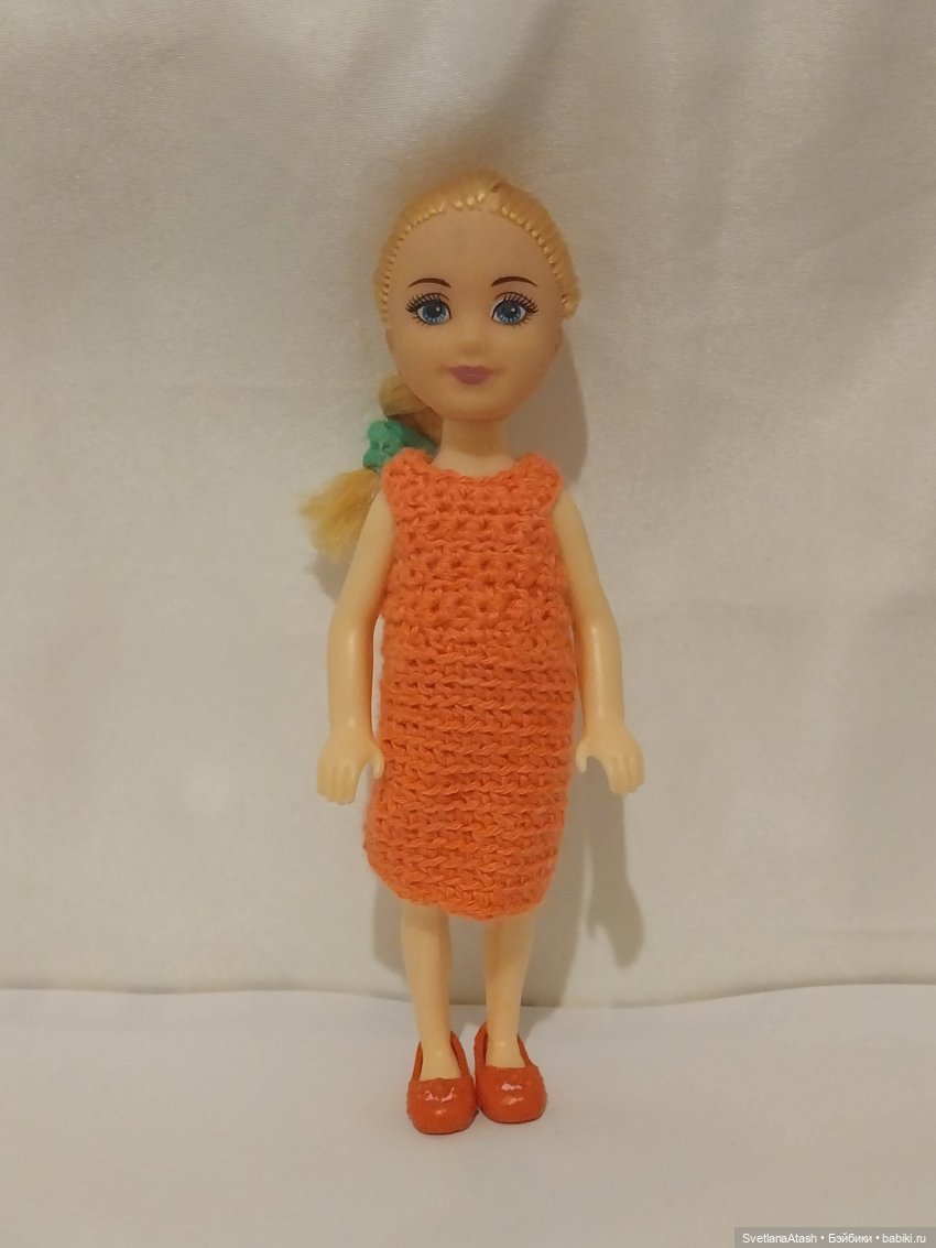 Весенние простые платьишки для маленьких кукол (с МК)