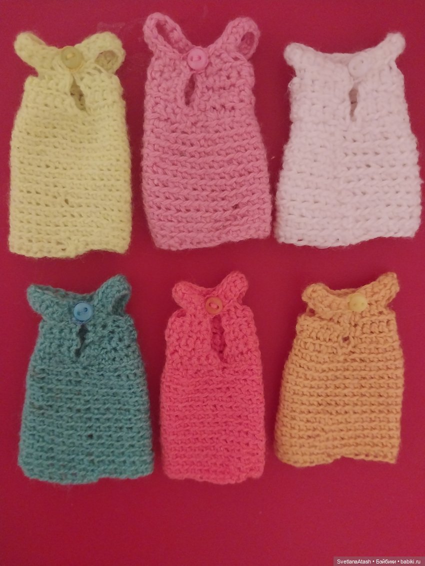 Весенние простые платьишки для маленьких кукол (с МК) (фото 9)