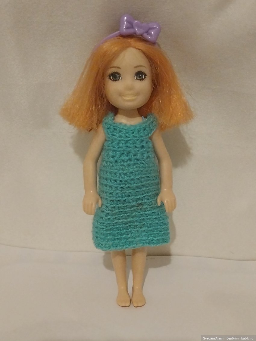 Весенние простые платьишки для маленьких кукол (с МК)