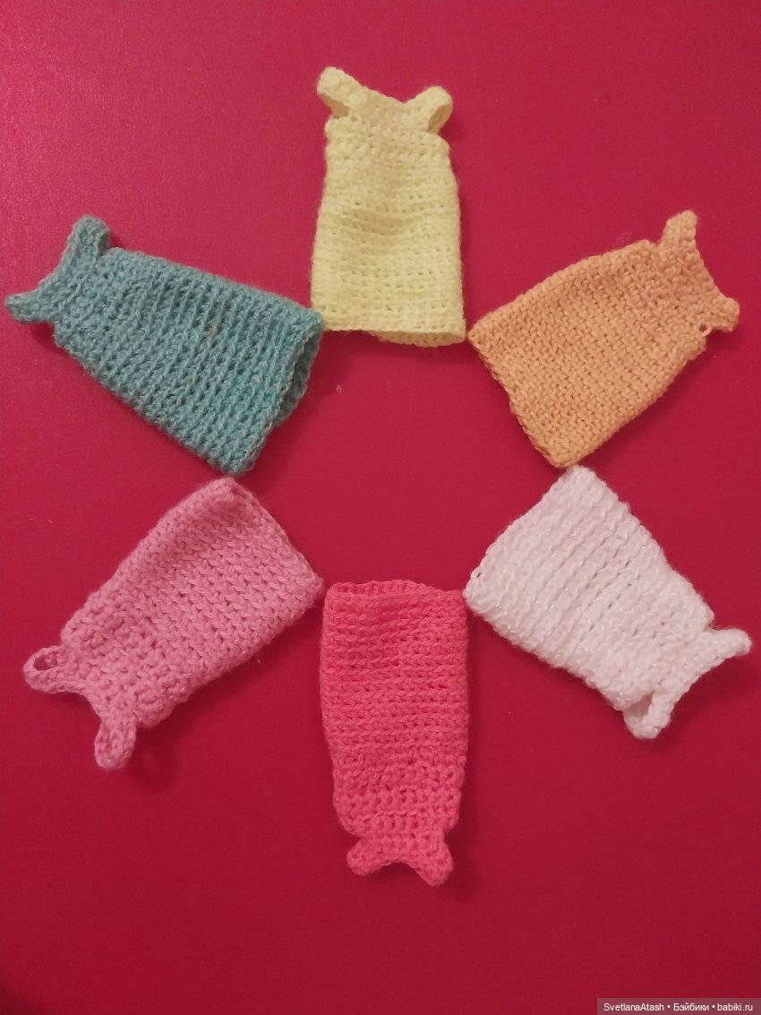 Весенние простые платьишки для маленьких кукол (с МК) (фото 8)