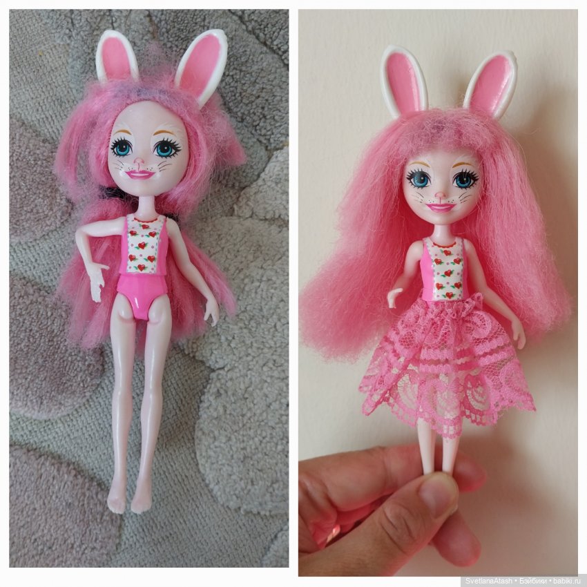 Куклы дочек подруги приходили лечиться + выкройка брюк и безрукавной блузки на куклу Hasbro Super girls