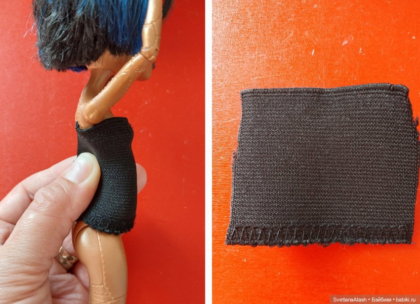 Простое платье для небольших кукол (фото 2)