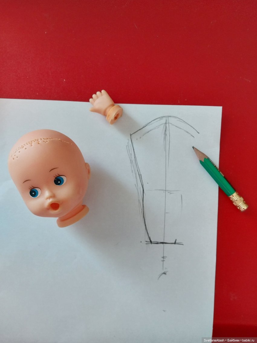 Ремонт мягкотелой куколки + выкройка тела для неё (фото 6)