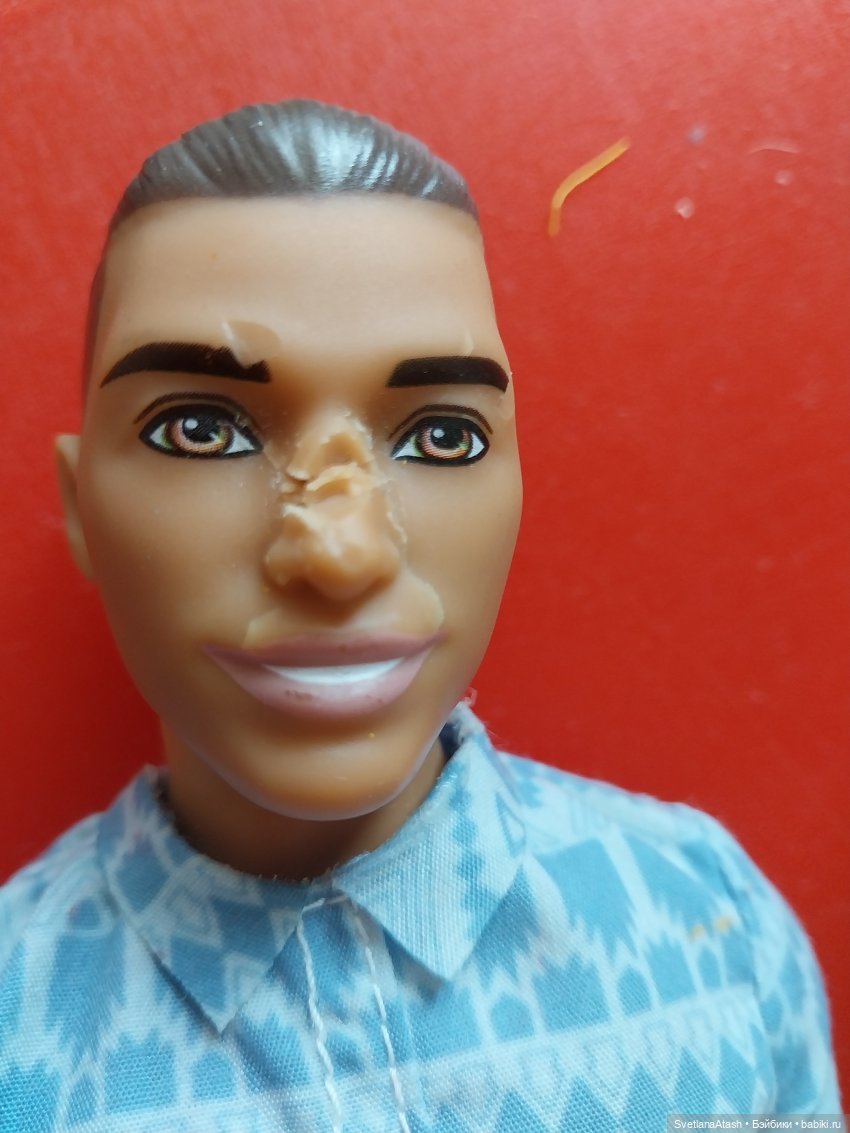 Лечение носа Кену — Реставрация и преображение кукол: ремонт