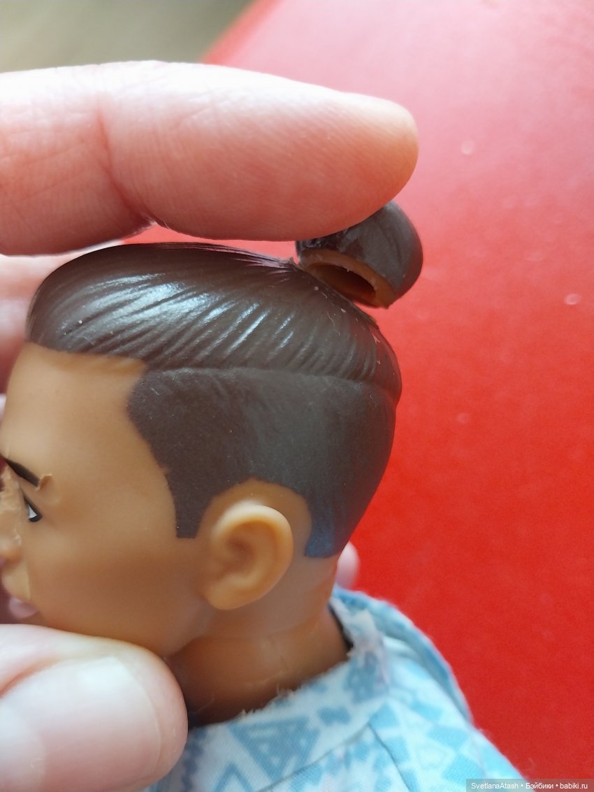 Лечение носа Кену — Реставрация и преображение кукол: ремонт (фото 4)