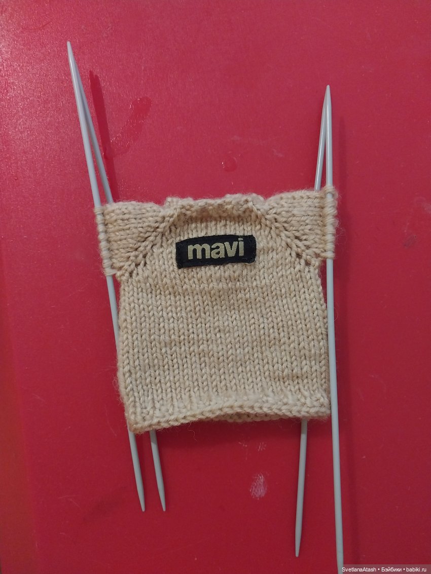 Реглан для начинающих - мой способ. Описание вязание джемпера для куклы