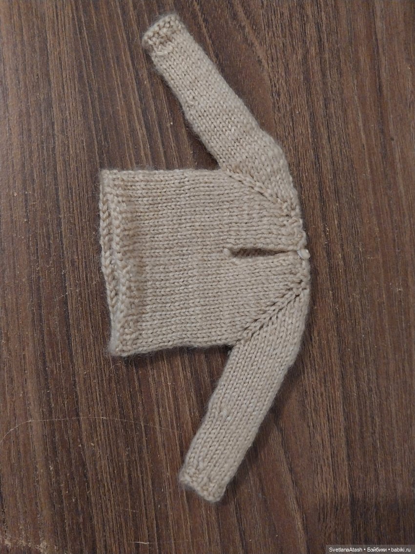 Реглан для начинающих - мой способ. Описание вязание джемпера для куклы