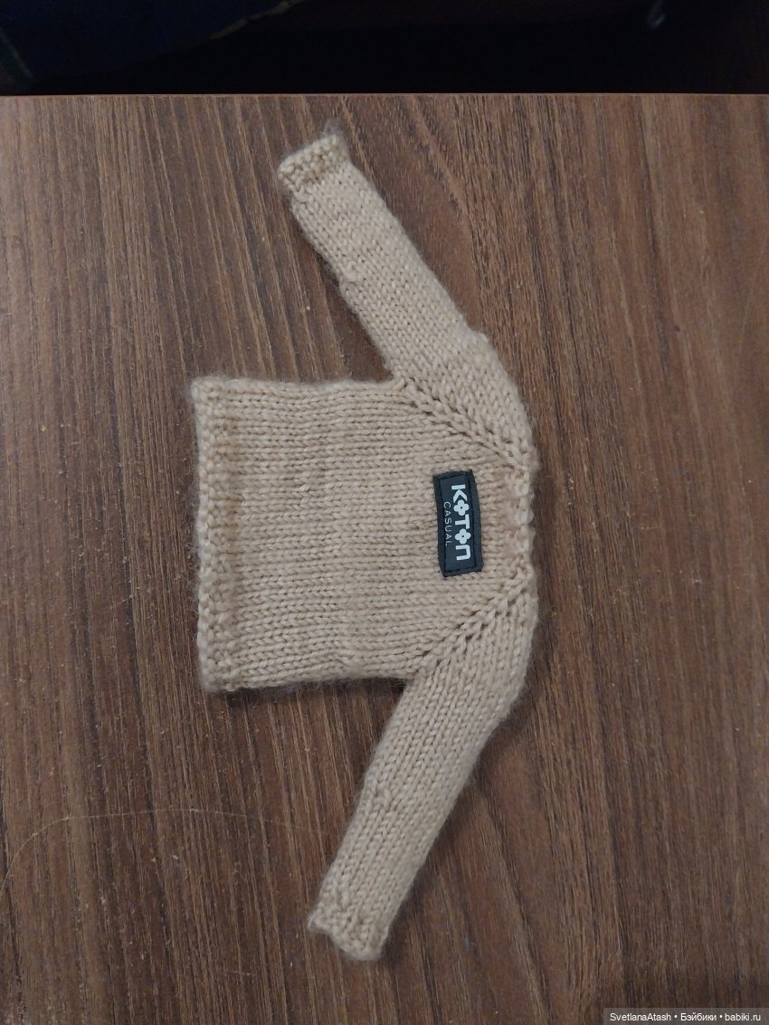 Реглан для начинающих - мой способ. Описание вязание джемпера для куклы