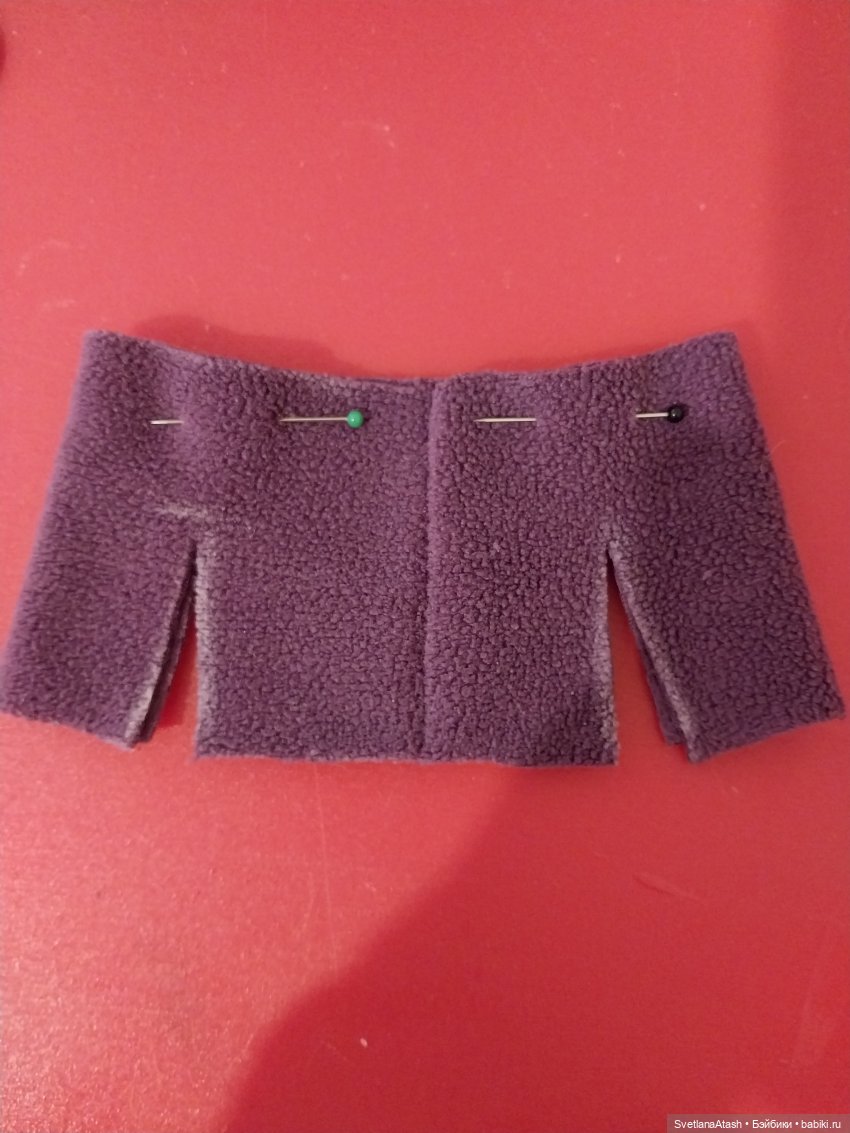 Как сшить простую кофту для кукол (фото 3)