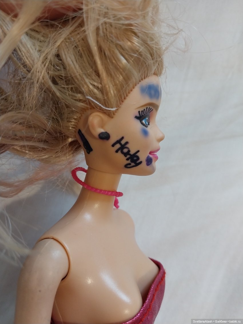 История Лори (способ, как я избавляла волосы куклы от липкости) (фото 3)