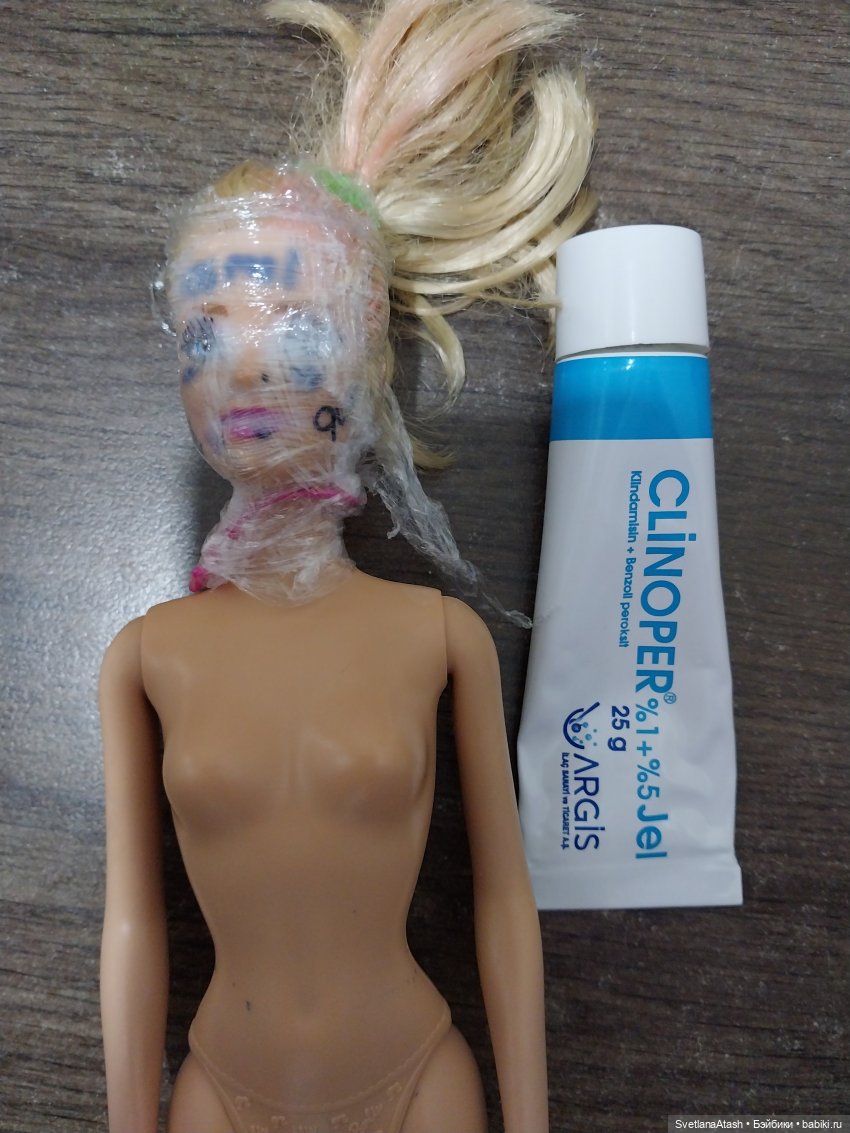 История Лори (способ, как я избавляла волосы куклы от липкости) (фото 8)