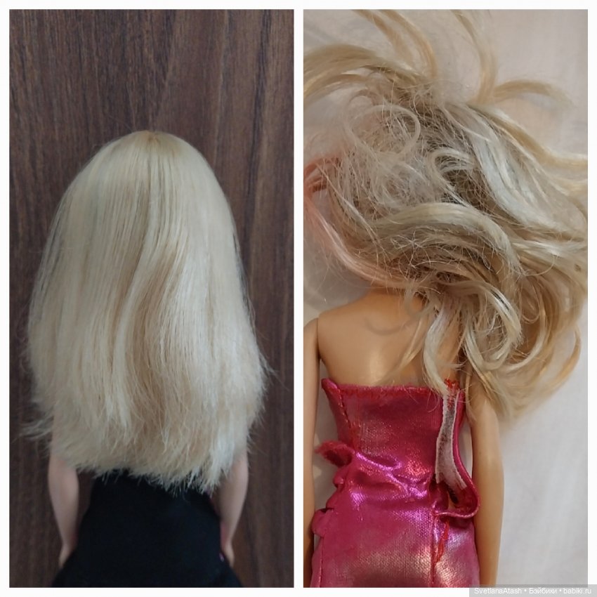 История Лори (способ, как я избавляла волосы куклы от липкости)