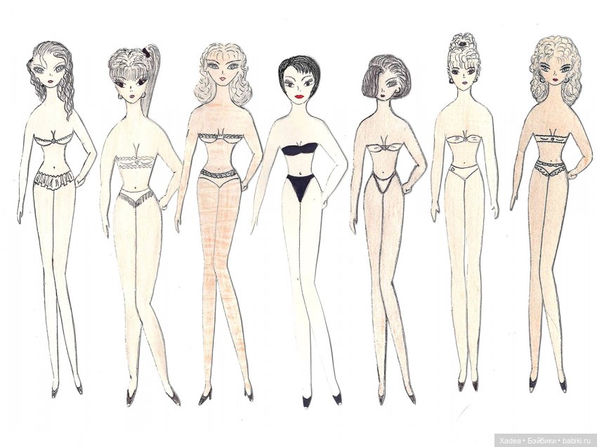 Тайна старой коробки — Бумажные куклы с одеждой для вырезания: шаблоны