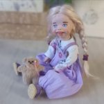 Куколка в смешанной технике 🌺