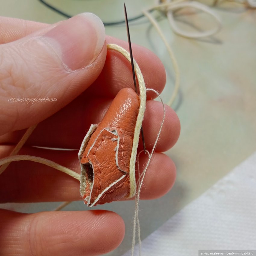 изготовление обуви для кукол 3