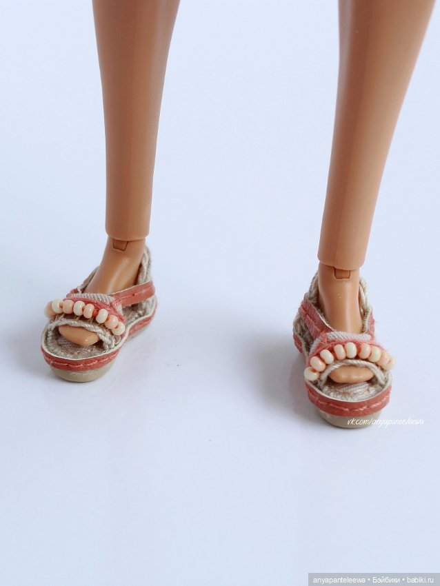 босоножки для кукол ручной работы