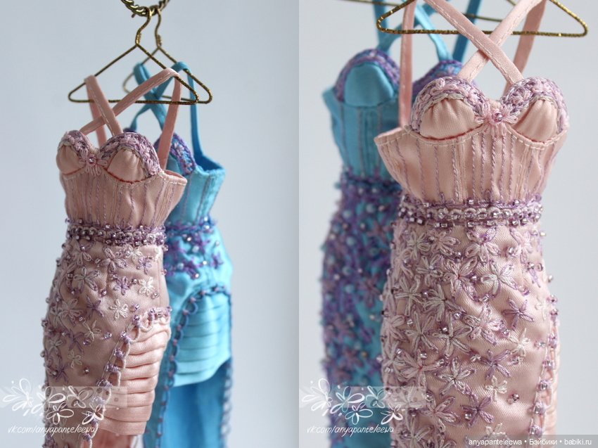 Коктейльное платье в синем цвете (фото 6)