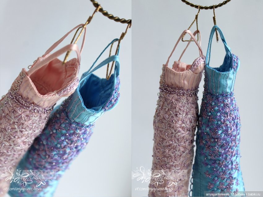 Коктейльное платье в синем цвете (фото 7)