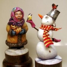 Маленькая зимняя композиция.