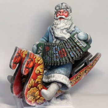 Дед Мороз на санках!