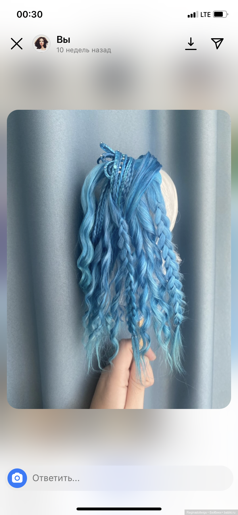 Изготовление париков, одежды и обуви для кукол - Regina_dollwigs