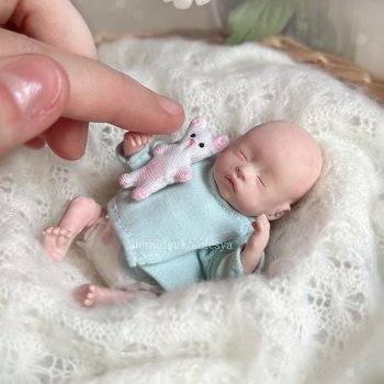 Мини реборн Илюша. Миниатюрная кукла младенец