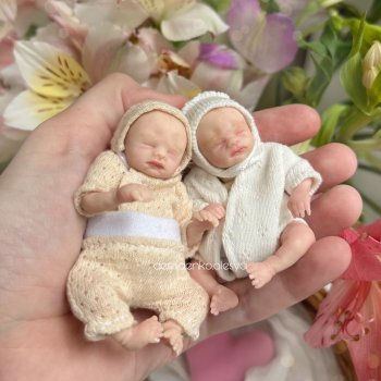Миниатюрные авторские куклы младенцы 🩵💓