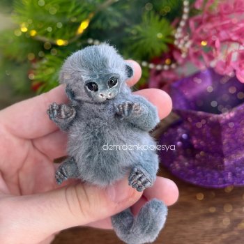Обезьянка мармозетка 🩶✨