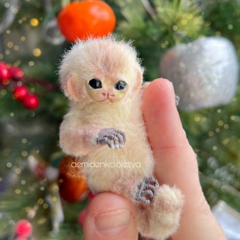 Миниатюрная обезьянка игрунка 💓🐒