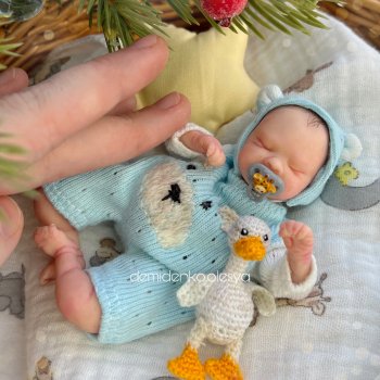 Миниатюрная кукла младенец Маяр 💜
