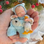 Миниатюрная кукла младенец Маяр мини реборн