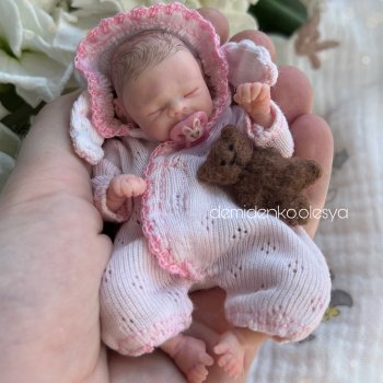 Миниатюрная кукла младенец Кира 🩷